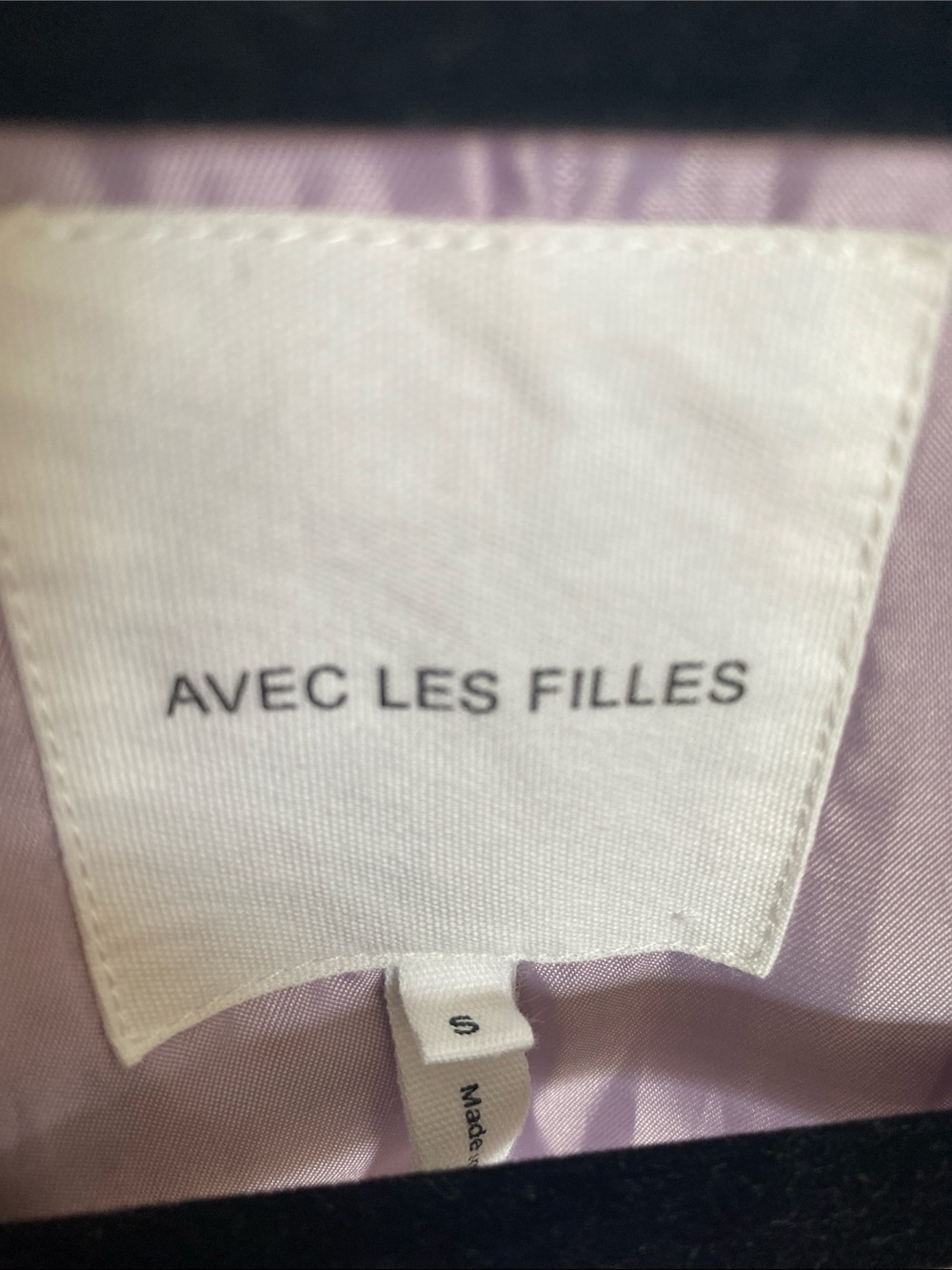Avec Les Filles Oversized Lavender Double-Breasted Blazer Size S - Picture 5 of 6